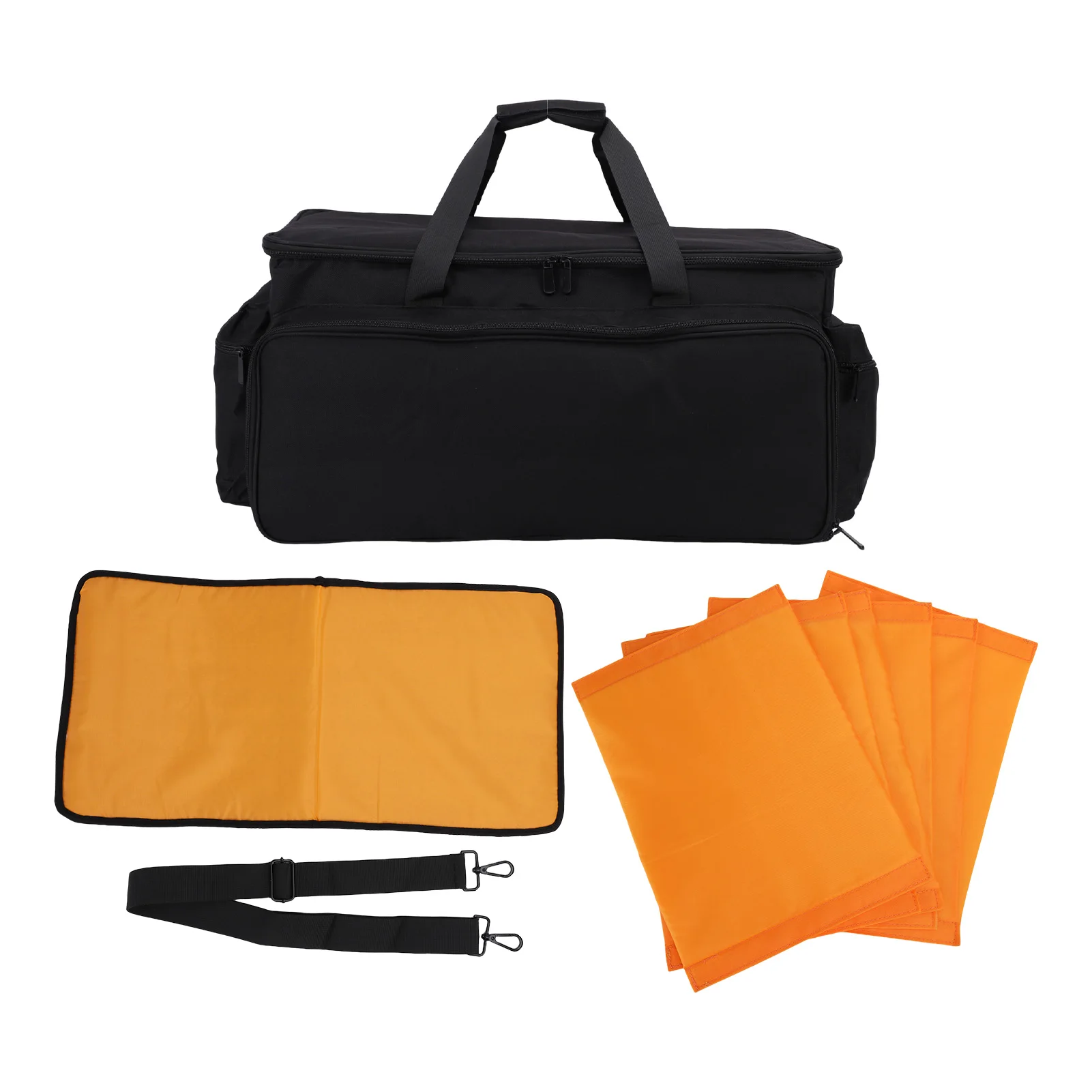 컨트롤러 휴대용 케이스 케이블 보관 가방 DJ 장비 가방 탈착식 칸막이 미끄럼 방지 바닥 음악 액세서리 보관 가방