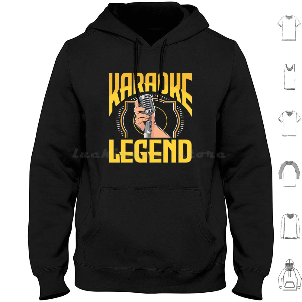 Karaoke Legend Singing Singer Drinking Humor Music Essential T-Shirt Hoodie cotton Long Sleeve Karaoke Legend Singing