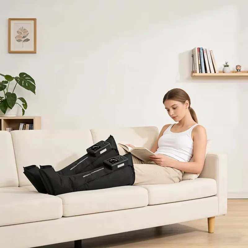 Wireless Sequential Air Compression Recovery System Full Leg Compression Boots for Circulation & Fast Recovery Muscle Relaxation