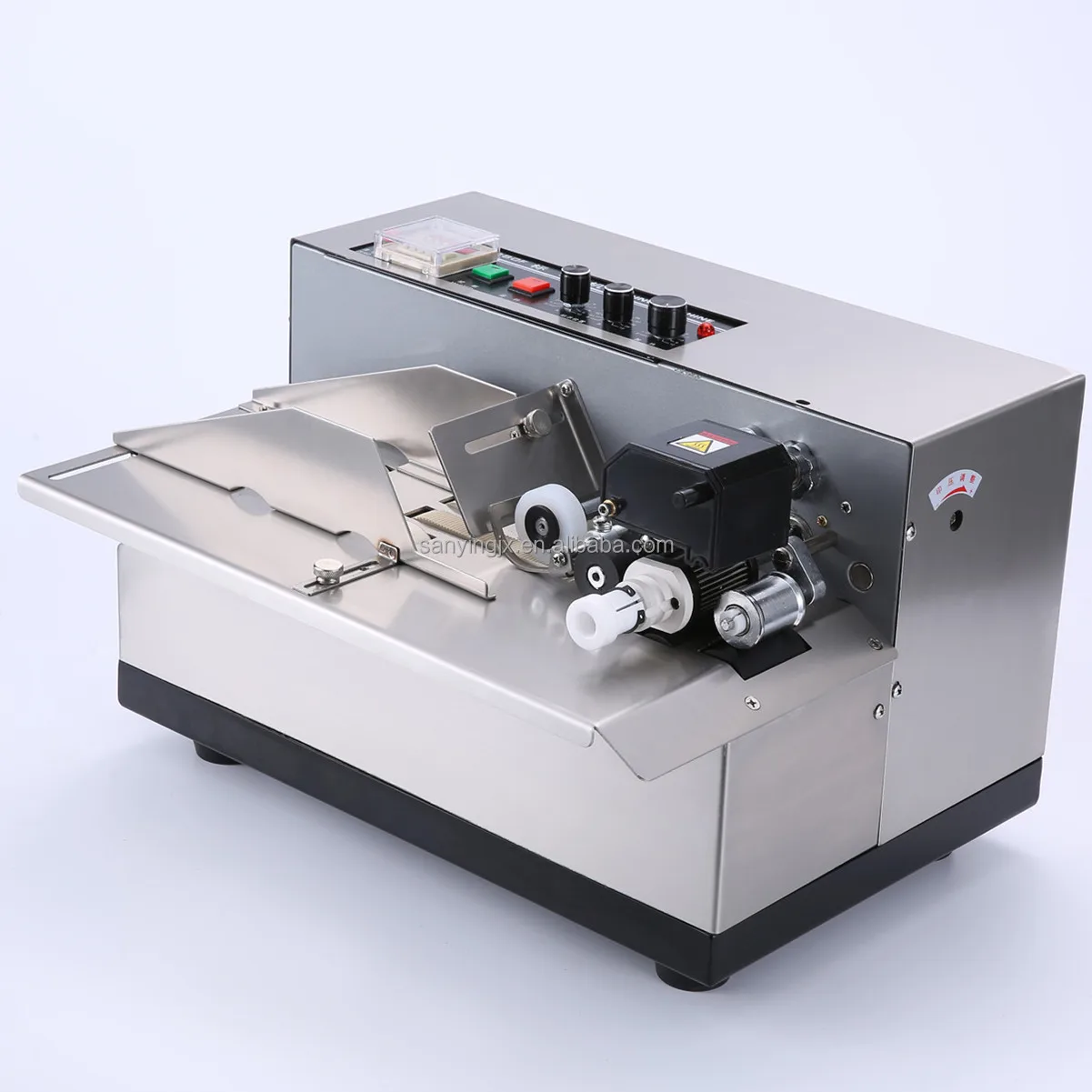 MY-380F/W Stainless Steel Solid Ink Expiry Date Batch Coding Machine for Plastic Bags
