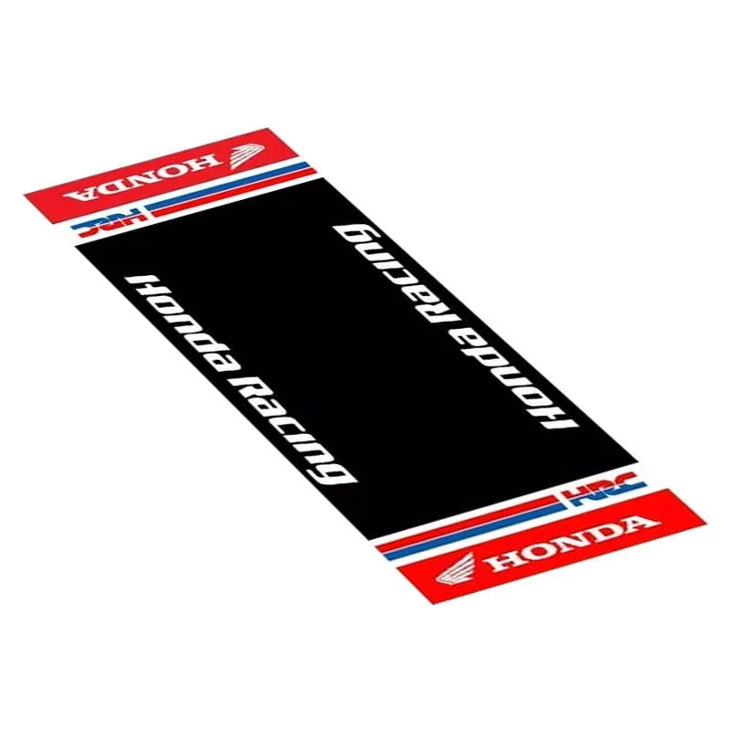 Op maat gemaakte Honda motorfiets parkeermat antislip garagekleed cool racing moto display tapijt antislip huisdecoratie vloermat