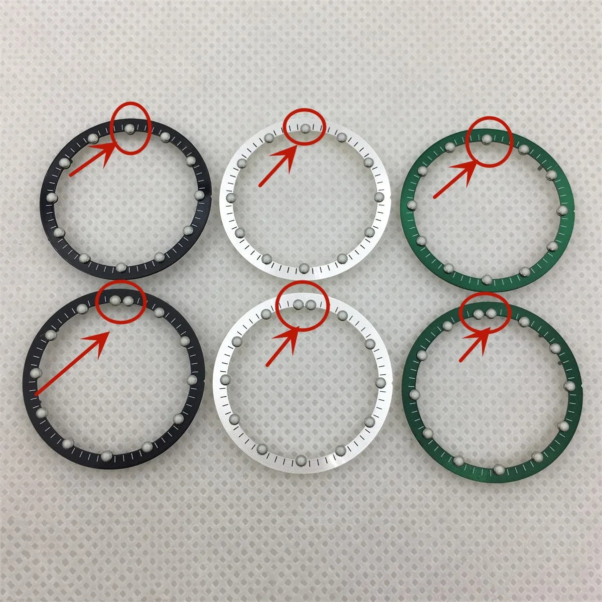 NH70 28.8mm black and white green blue grey red dial NH70 NH71A NH72 skeleton movement C3 green Luminous men\'s watch accessories