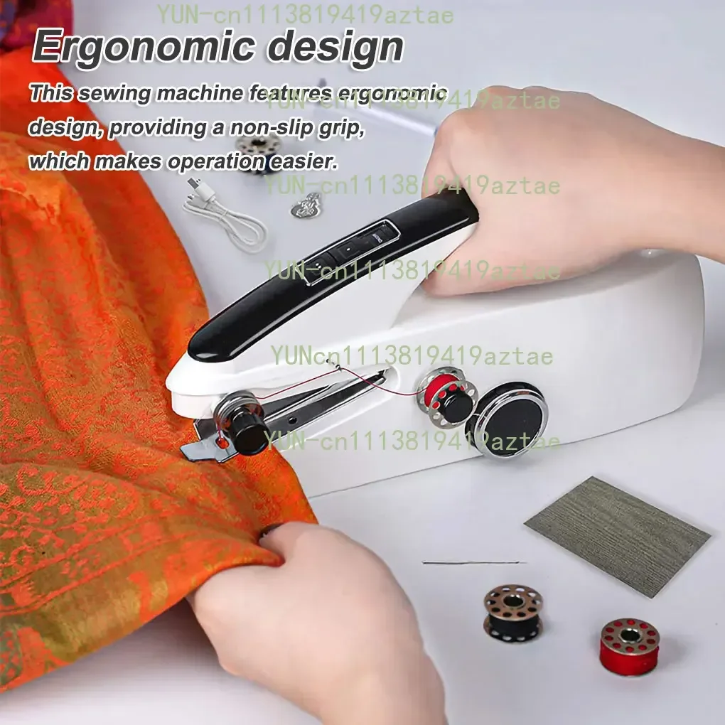 Handheld Sewing Machine Battery Powered Electric USB Kids Home Needlework Travel Tools Mending Machines Hand Craft Use