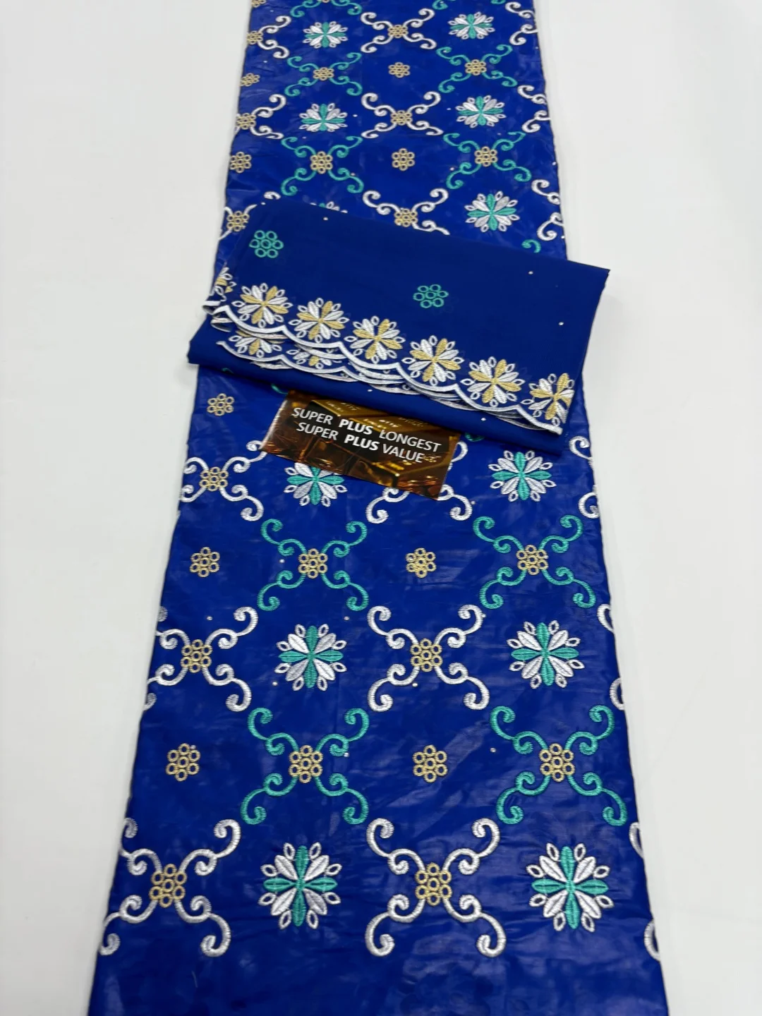 

2026 African Embroidery Lace Bazin Riche Tissues High Quality Bazin Riche Brocade Lace Fabric Nigerian Headtie 5+2 Yard/Lot Sew