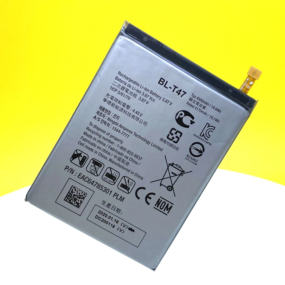 100% NEW 4300mAh BL-T47 For  LG Velvet LMG900TM Velvet 5G G9 High Quality Battery