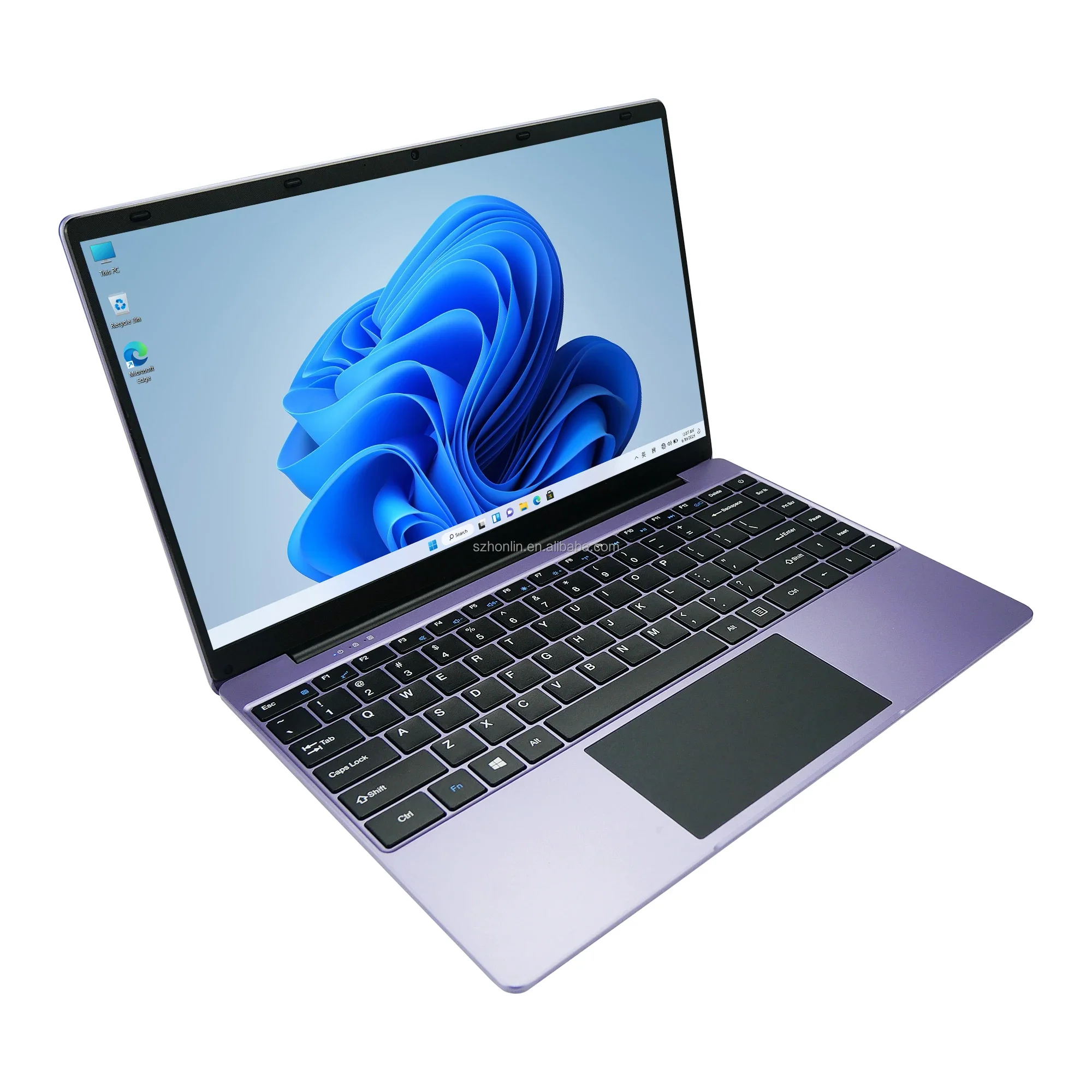 High Performance 14.1inch purple laptop brands  J4125 CPU 8GB RAM 256GB Storage Full HD IPS Display  5000mAh Battery Windows 10