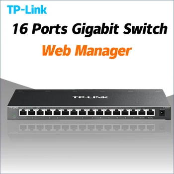 뜨거운 판매 TP-LINK 16 포트 모든 기가비트 rj45 스위치 10/100/1000Mbps 웹 네트워크 관리 VLAN 포트 QoS 이더넷 스위치 antminer  Best5