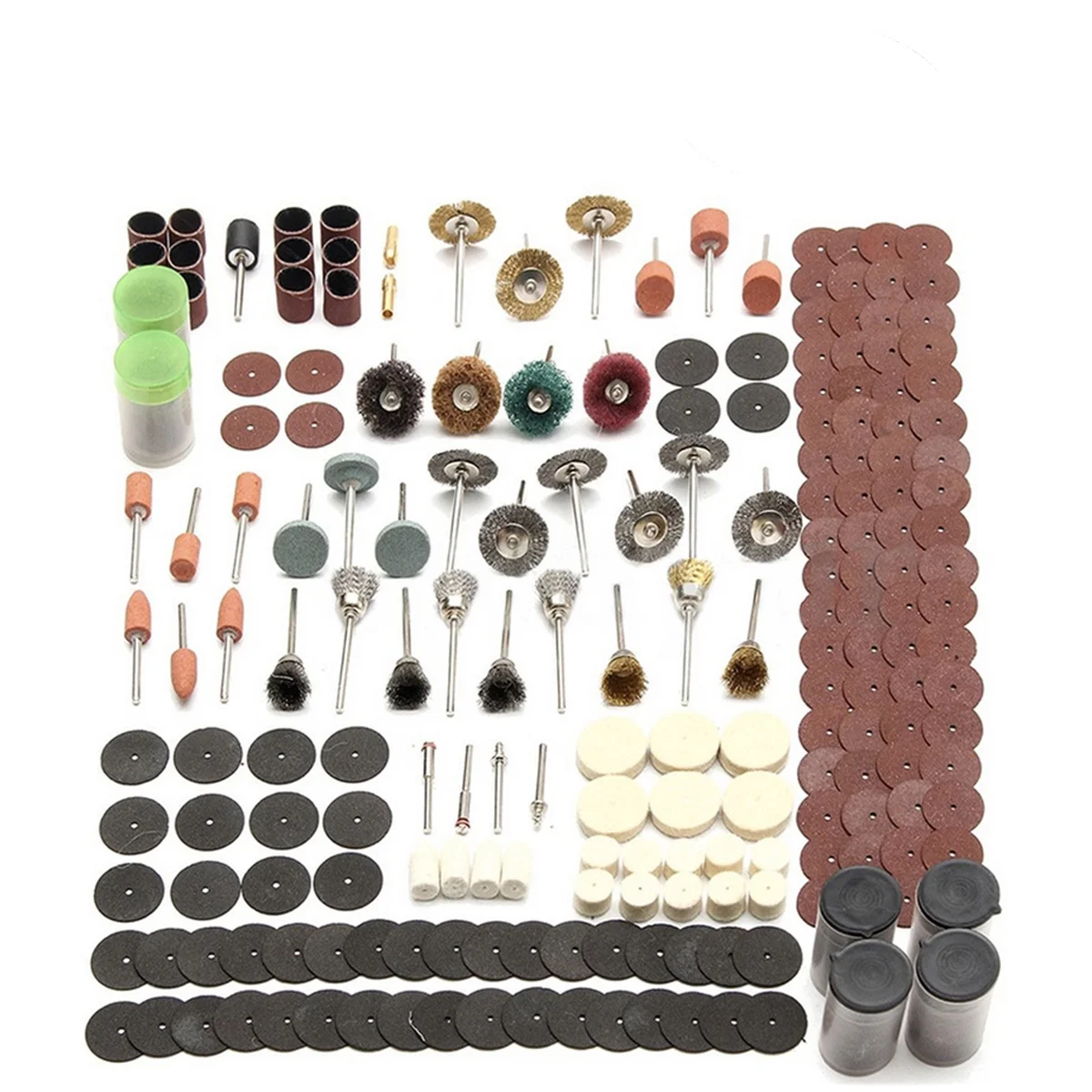 

340pcs Grinding Accessories Set Metal Rotary Tool Kit For Polishing Sanding Detail Work 20X14X4Cm Grinding Kits