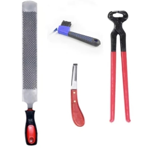 Imagen 2 del producto Farrier Tools-juegos de recorte de herradura de 16-14 pulgadas, contienen cepillo de cuchillo de pinza de caballo, profesional 5 en 1 Hor