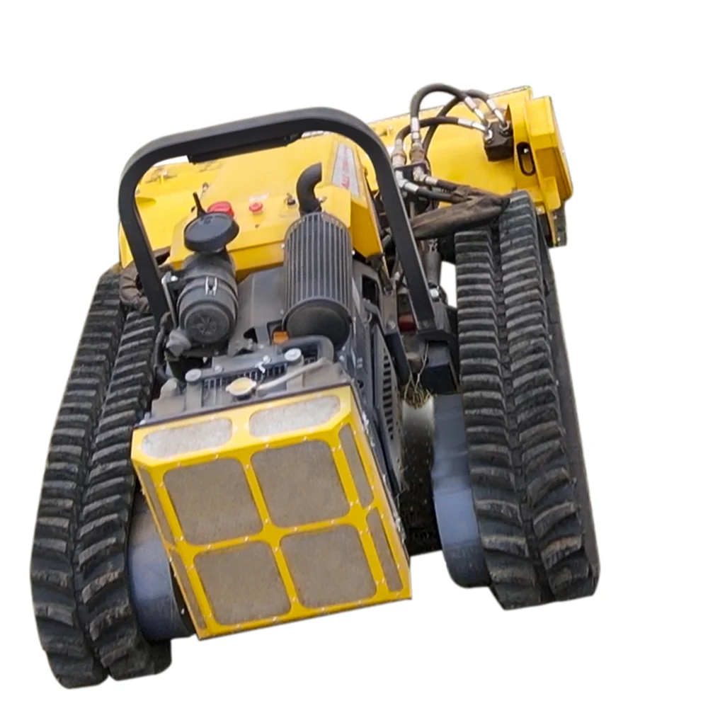Professional Garden Small Weeding Grass Cutting Machine Slope Remote Control Tracked Crawler Lawn Mower
