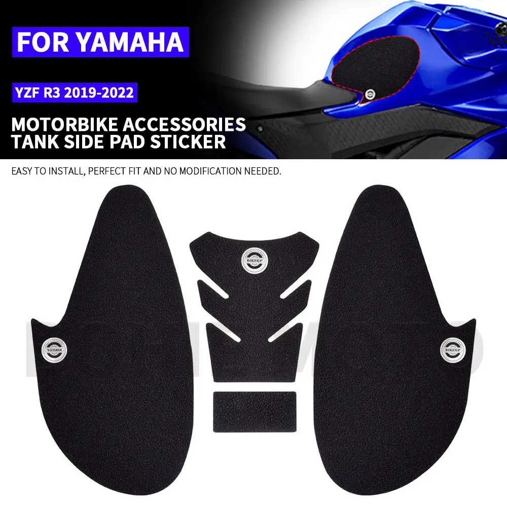 

Наклейка на топливный бак мотоцикла для YAMAHA YZF R3 2019-2022 YZF-R3, детали, накладка на бак, газовое топливо, наколенники, наклейки Antlskld Slip