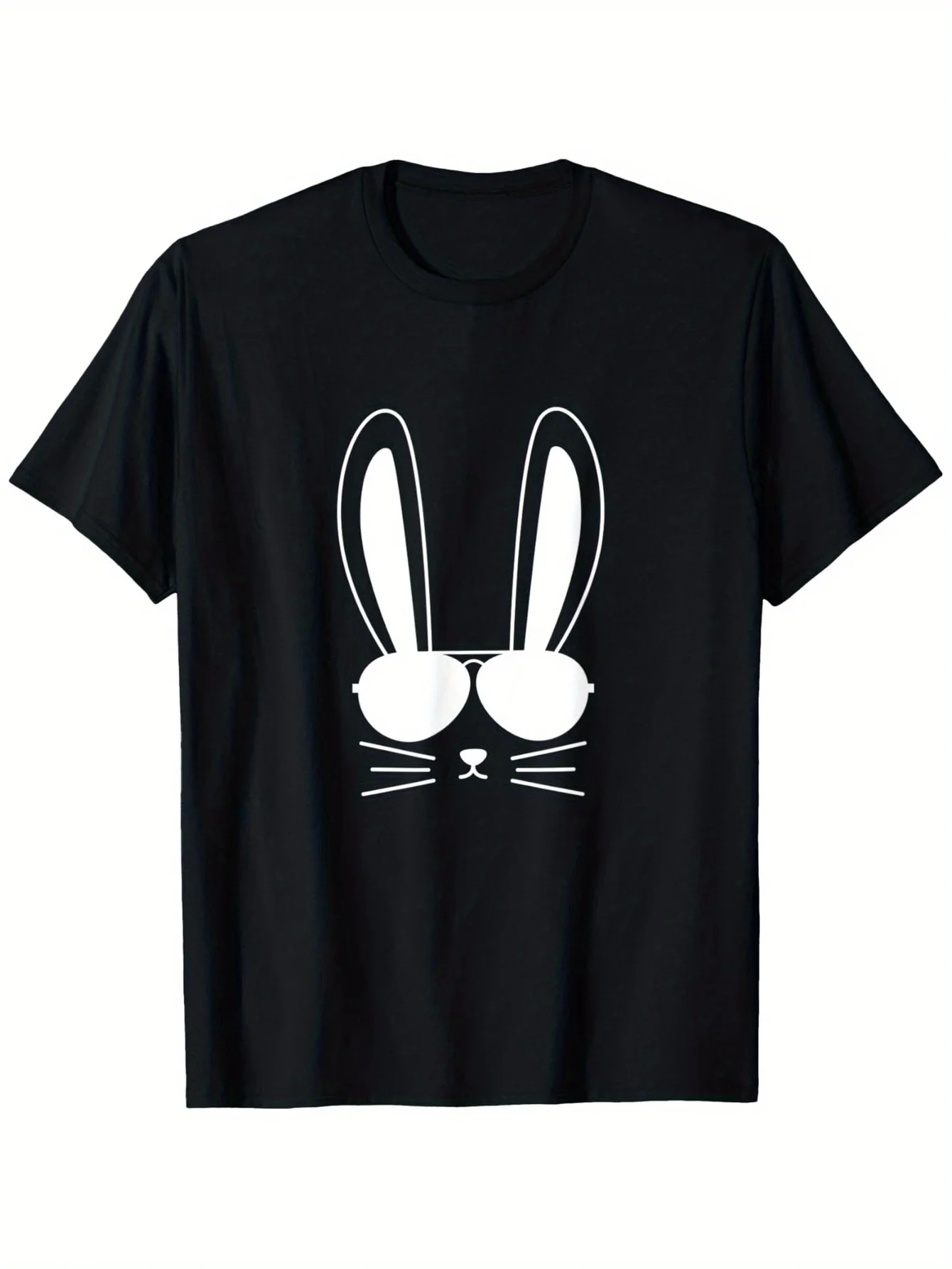 

Мужские футболки, повседневные летние футболки из 100% хлопка с принтом в виде кролика, футболка с короткими рукавами, высокое качество, Хэллоуин