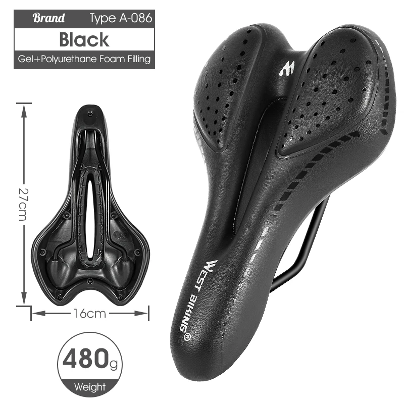

Shock Proof and Comfortable Bicycle Saddle Anti-skid Gel Pad Is Suitable for Mountain Road Bicycle Riding Seat Accessories