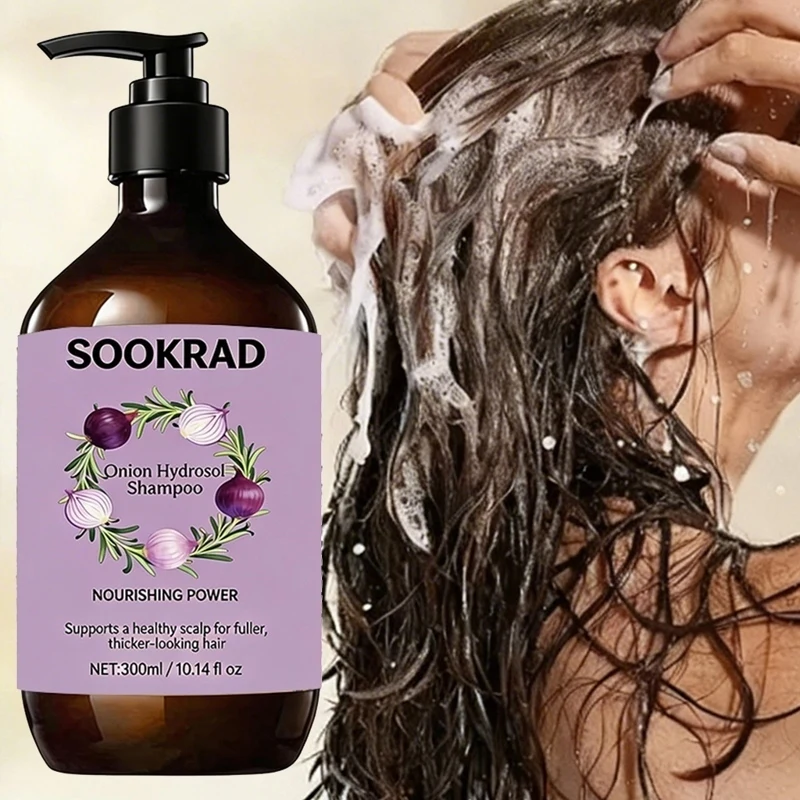 

Onion Hydrosol Shampoo, Natural Botanical Extract, Scalp Care, Fuller Looking Hair, 300ml