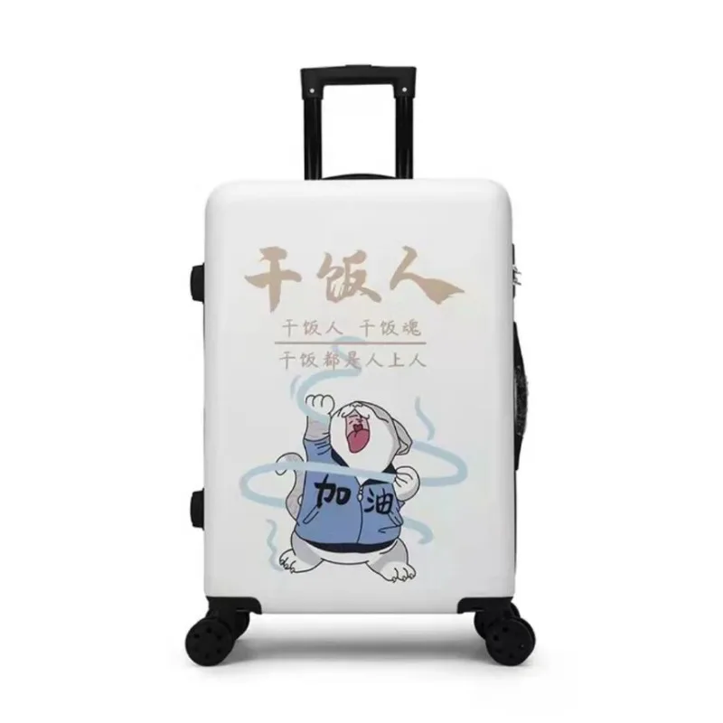 New Large Capacity Luggage Male and Female Students Password Suitcase Small Clear Ins Cartoon Multi-size Pull Rod Suitcase