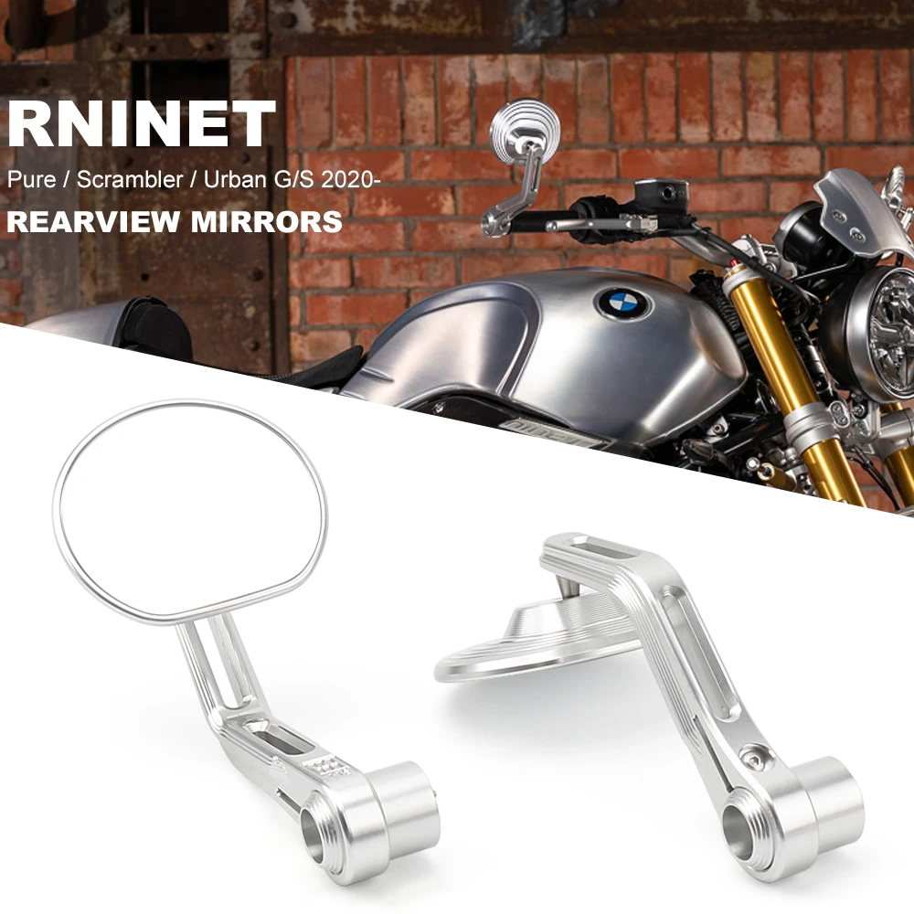 

R NINET 2020- New Motorcycle Rear View Handle Bar End Side Rearview Mirrors For BMW R9T RNINET Scrambler Pure Rninet Urban G/S