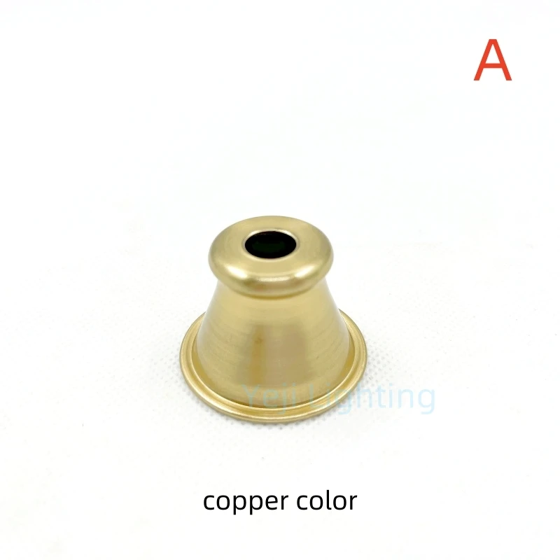 Hardware Desk Lamp Decorative Cover Wall Lamp Bell Cover Decoration Small Cover Pendant Lamp Horn Shaped Cover Iron Lamp Base