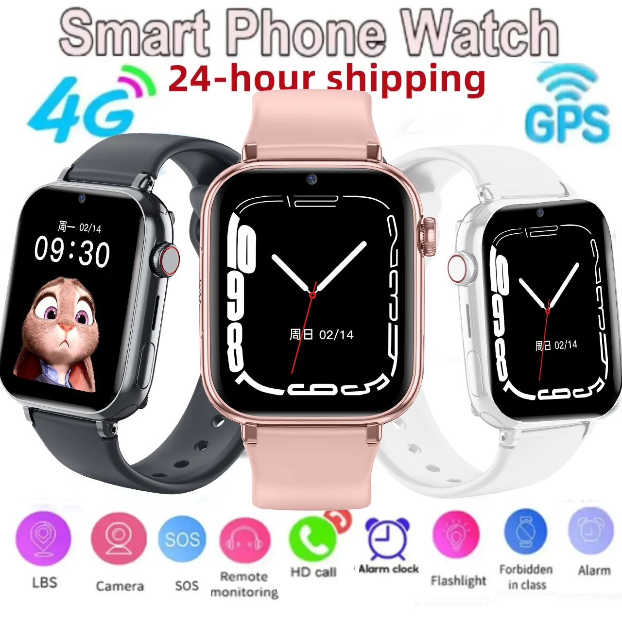 

Детские умные часы 4G SOS GPS, местоположение, видеозвонок, SIM-карта для детей, умные часы с камерой, водонепроницаемые часы для мальчиков и девочек, Relojes