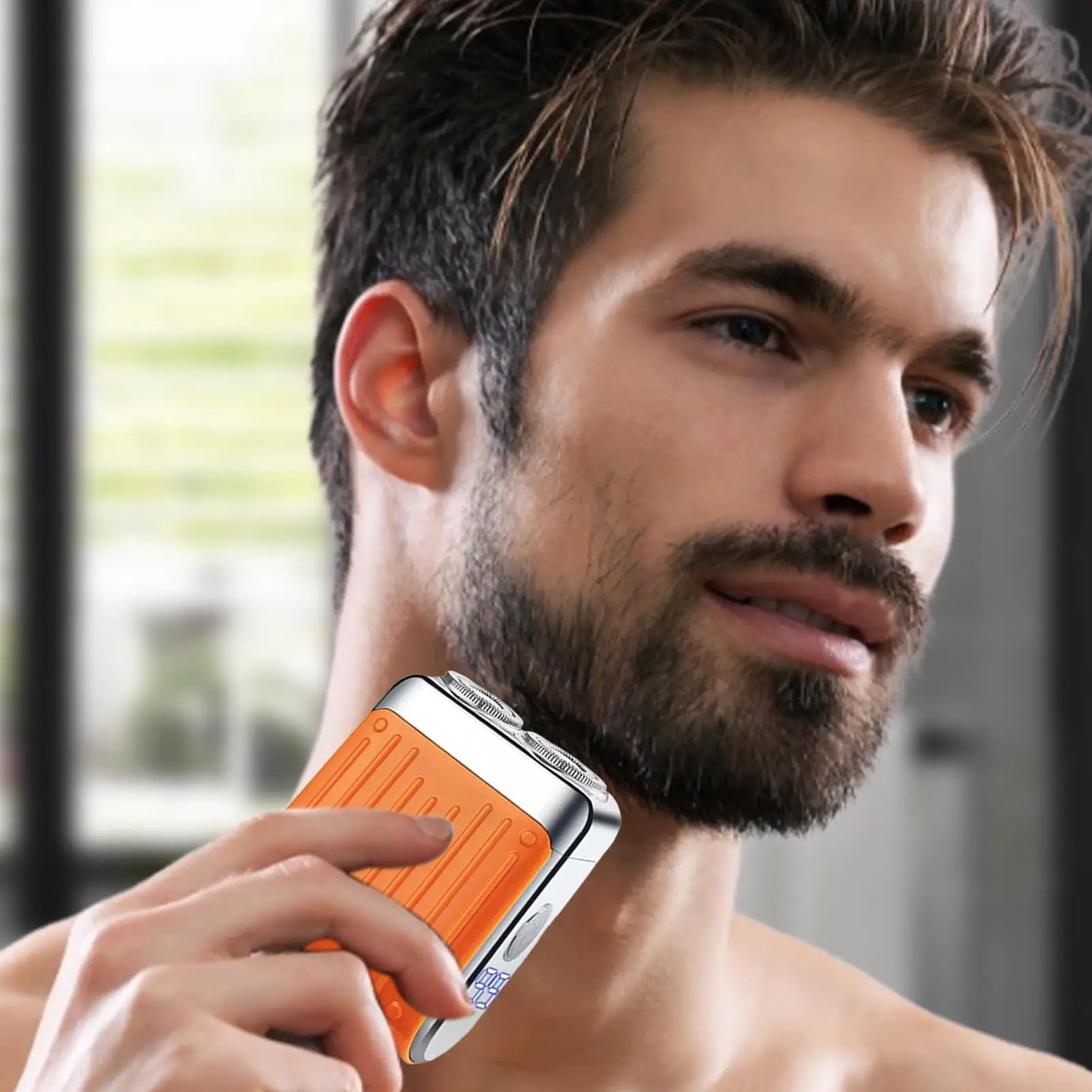 Electric Shaver Digital Display Safety mini Shaver Magnetic Double Ring Beard Shaving Tool Fast Charging wet and dry use for Men