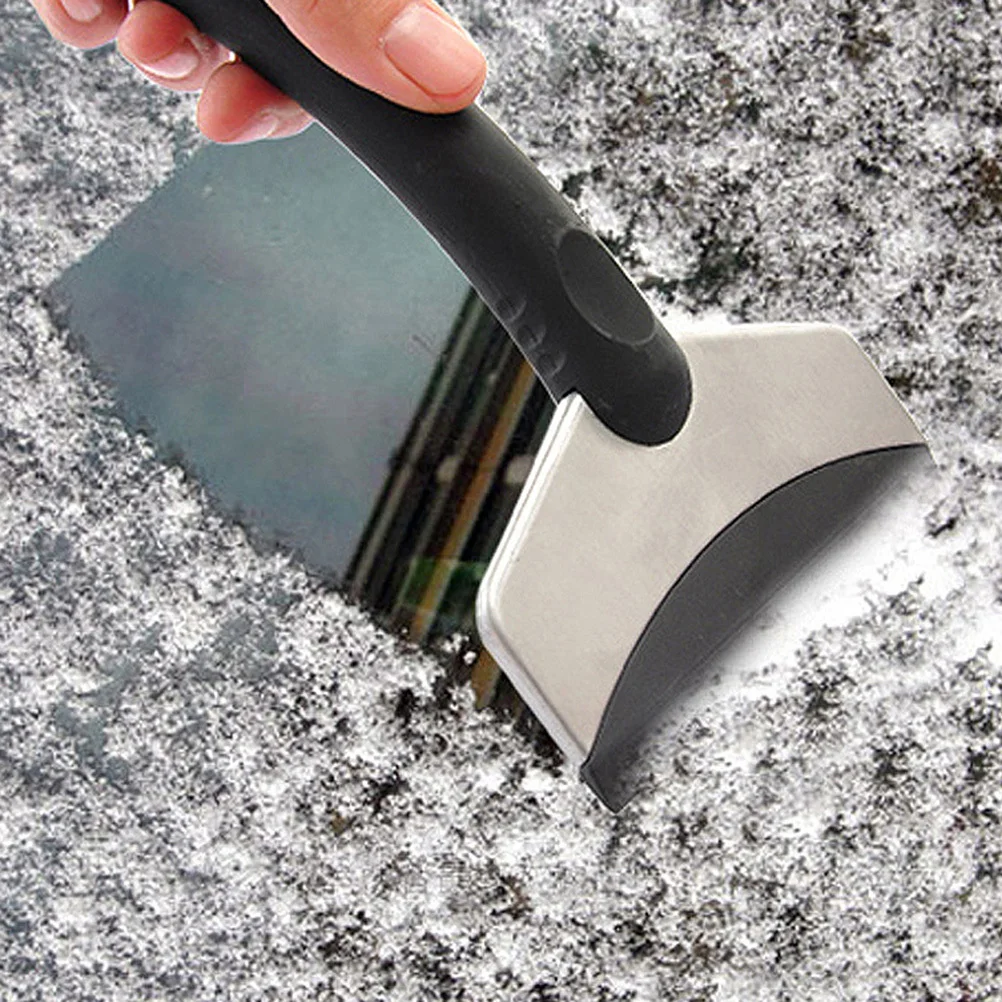 

2 pcs Car Snow Shovel Stainless Steel Ice Scraper For Windshield Frost Removal Auto Window Cleaning Tool Vehicle Snow Removal