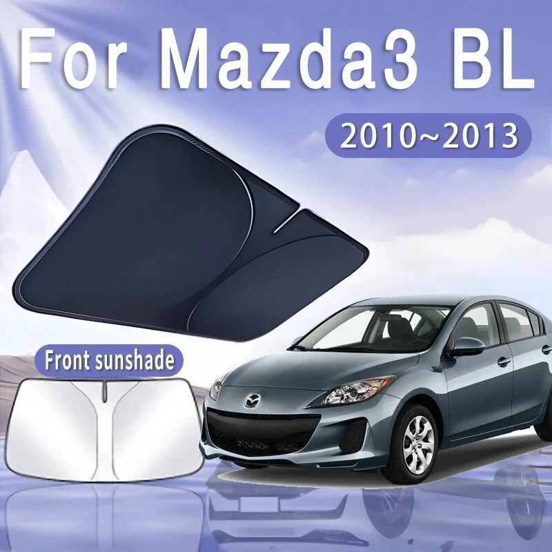 

For Mazda3 BL 2010 2011 2012 2013 MK2 Foldable Car Sun Visor Front Windshield Sunshade Heat Insulation Summer Auto Accessories