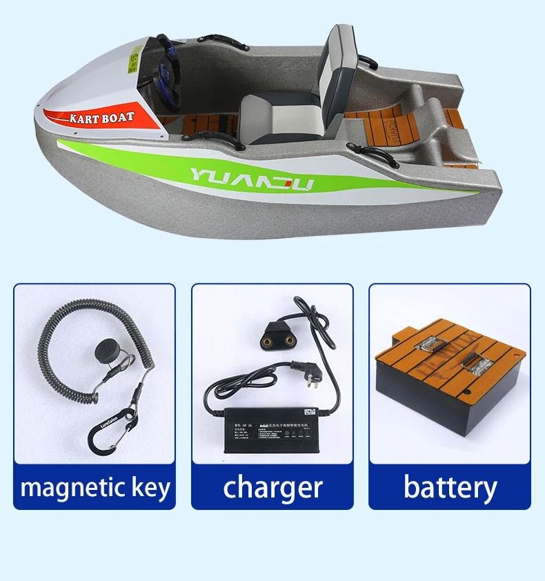 15KW EPP Electric Jet Ski Boat Surfing  Factory Wholesale Entertainment Water Go-kart High Speed SeaKart for Water Sport