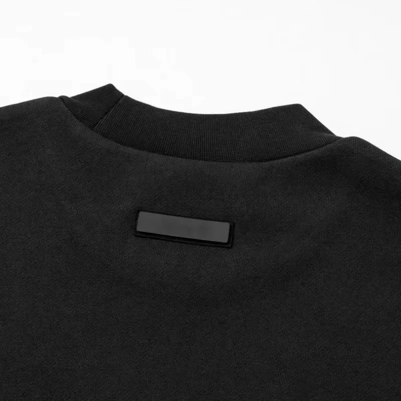 Season 10 Double Line Silicone Letter Men's Sweater Luxury Design Side Pocket Pullover High Street Women's Sweater Two Piece Set