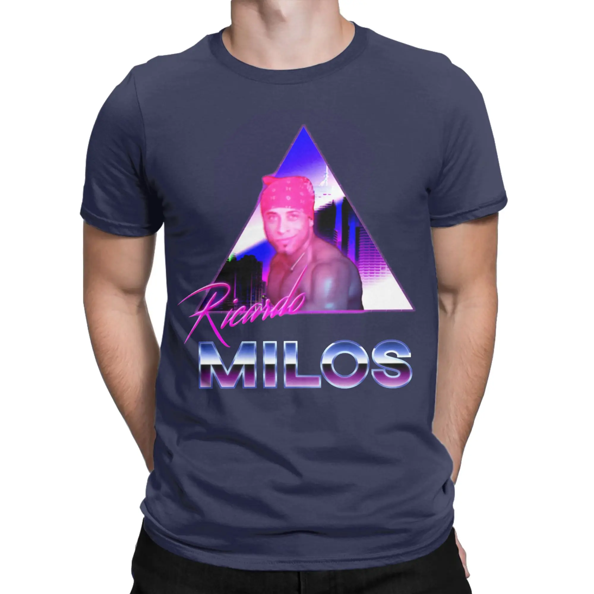 Men Women Ricardo Milos Aesthetic Vaporwave Summer Harajuku Streetwear T Shirts  100% Cotton Tops Round Neck Tees T-Shirts