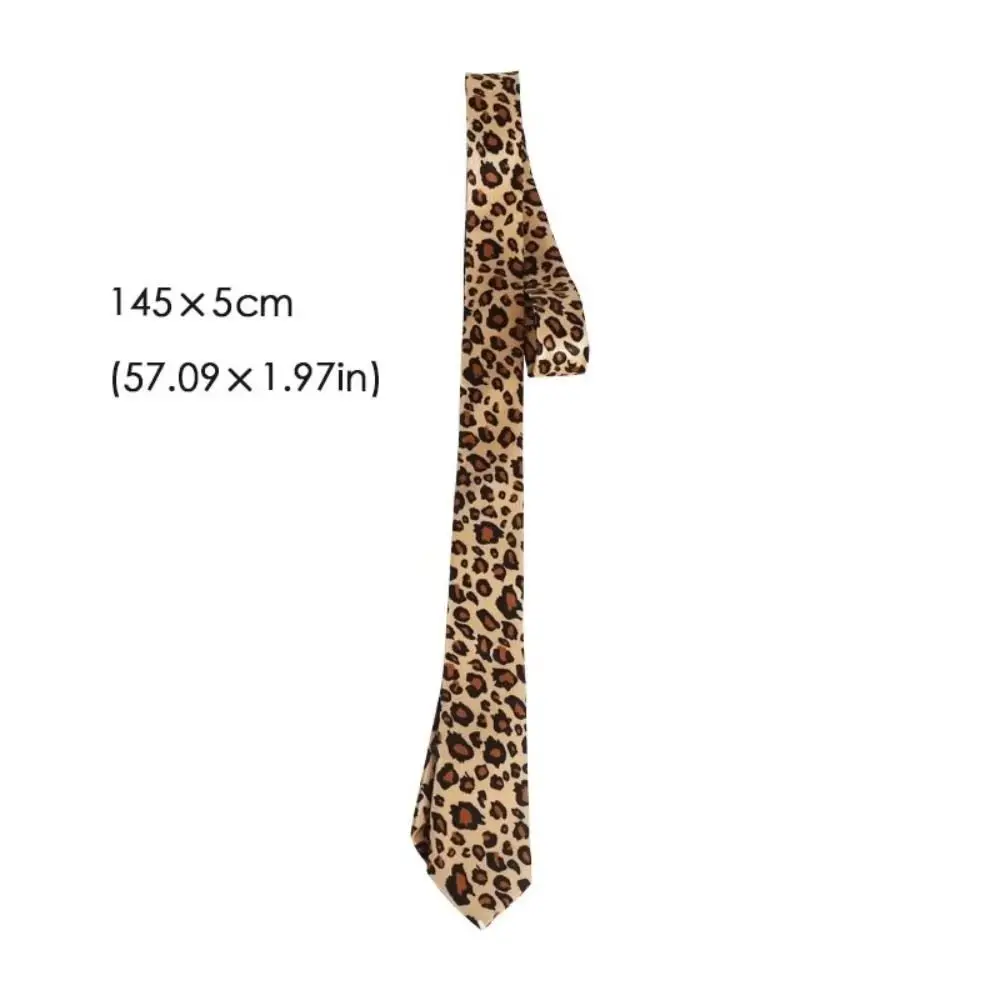 Temperament Korean Striped Tie Stripe Leopard Print JK Uniform Necktie Long Polka Dot Polka Dot Ties Performance