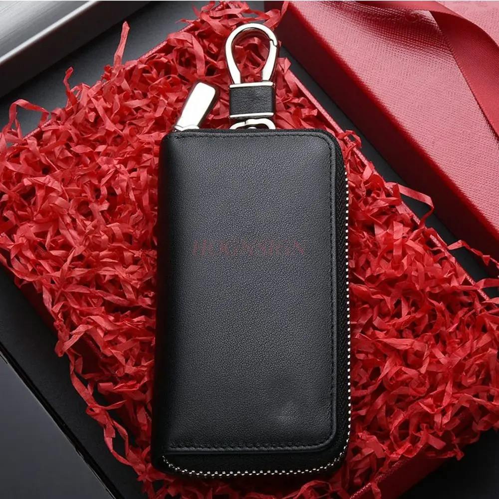 1pcs Men's large capacity multifunctional General Motors keybag storage real pickup bag 2-in-1