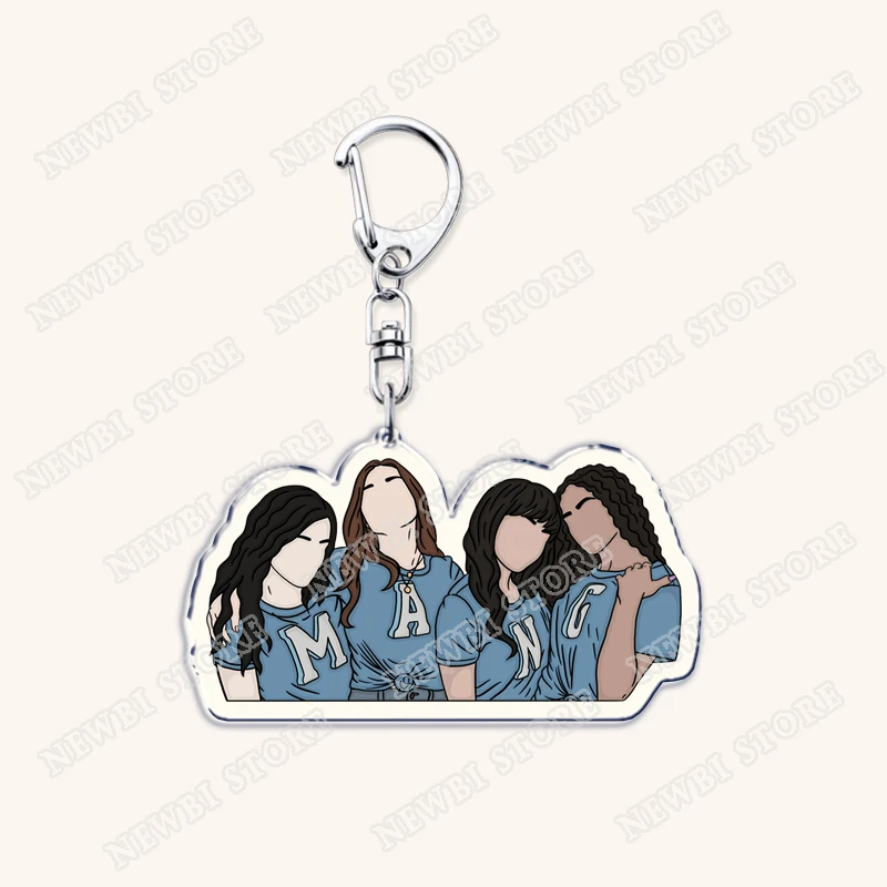 برنامج تلفزيوني شعبي جيني وجورجيا سلاسل المفاتيح للملحقات حقيبة ماركوس بيكر Keyrings مجوهرات الأصدقاء المشجعين الهدايا #4