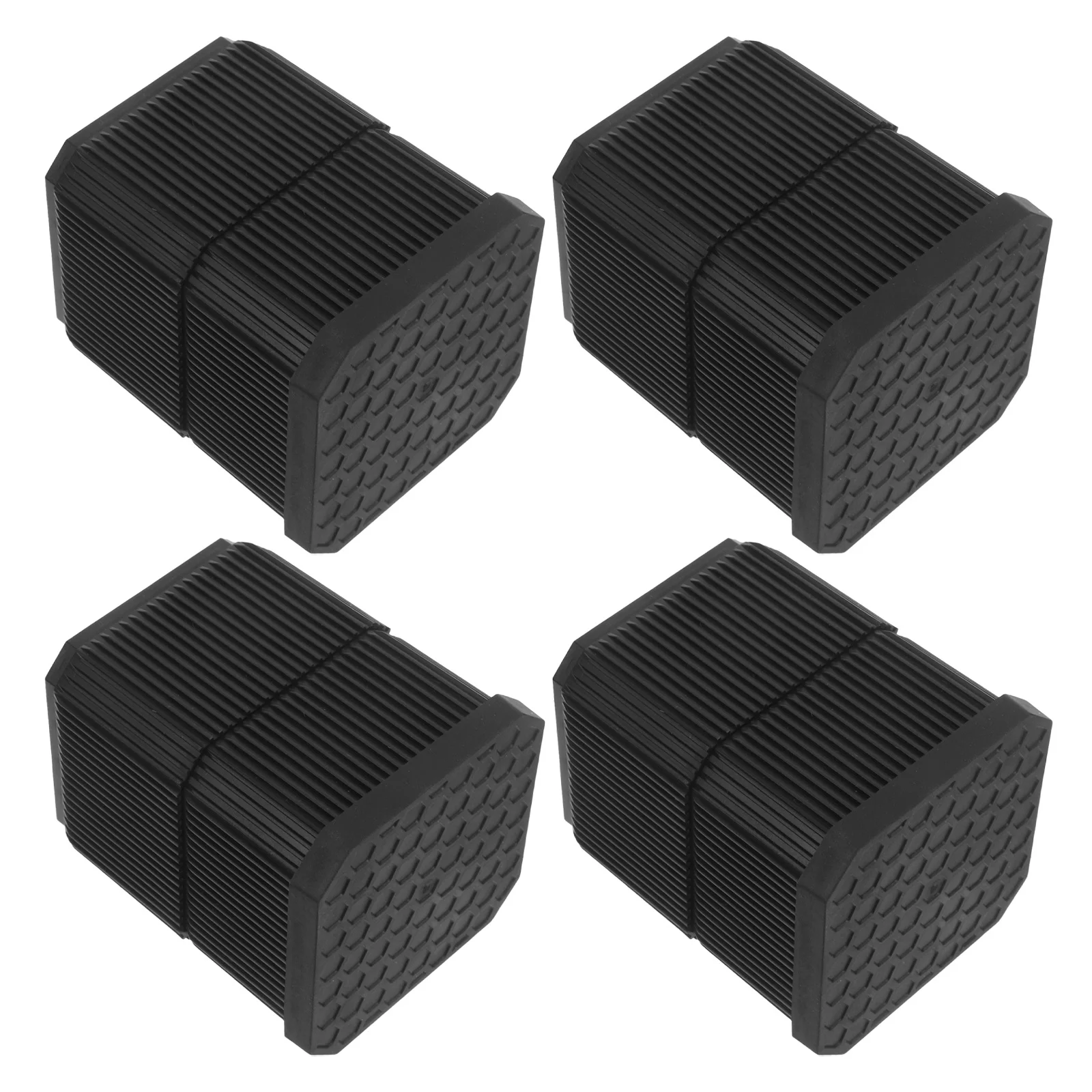 

4Pcs Furniture Riser Height Extender 9.5x7.6cm Stackable Non Skid Base for Sofa Bed Table Chair Heavy Duty Leveling Pad Bottom