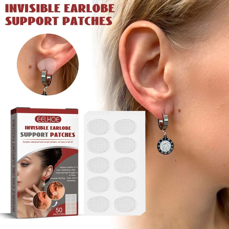 

Invisible Ear Lobe Support Patches Ear Patches Ear Lobe Support & Protection Patches Invisible Earring Protector Patches