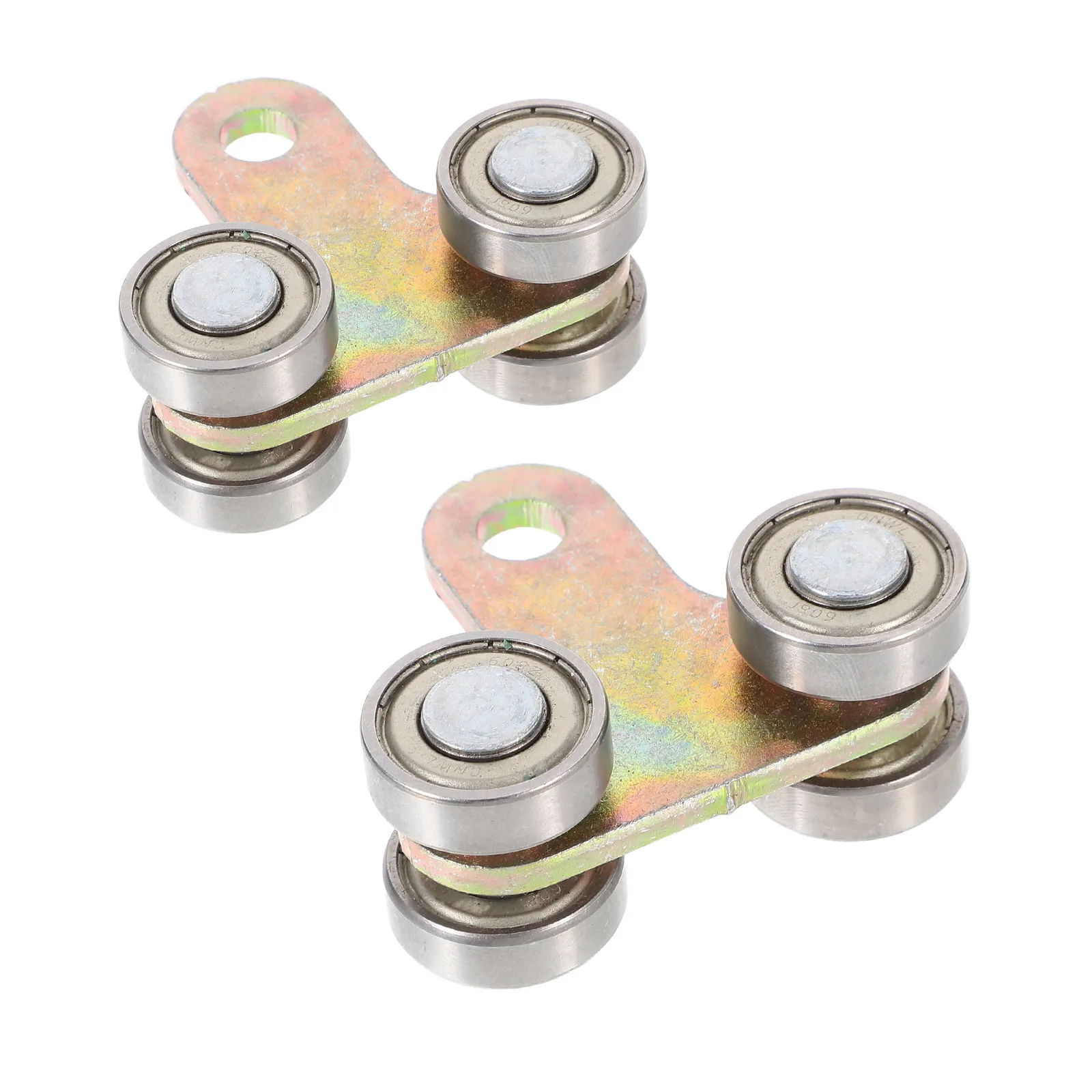 

2pcs Sliding Door Roller Assembly Steel Ball Wheel Bearing Box Rail Hanger For Sliding Barn Door Window Gate Closet Door Rollers