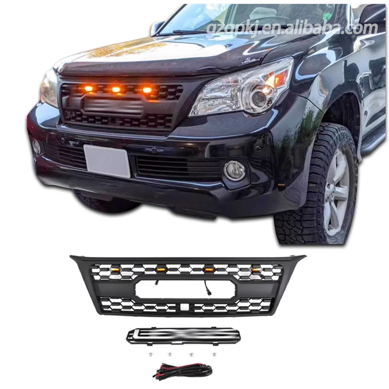 

for 10-13 Lexus GX400 Gx460 upgrade ancient grille GX small yellow light letter style grille bumper