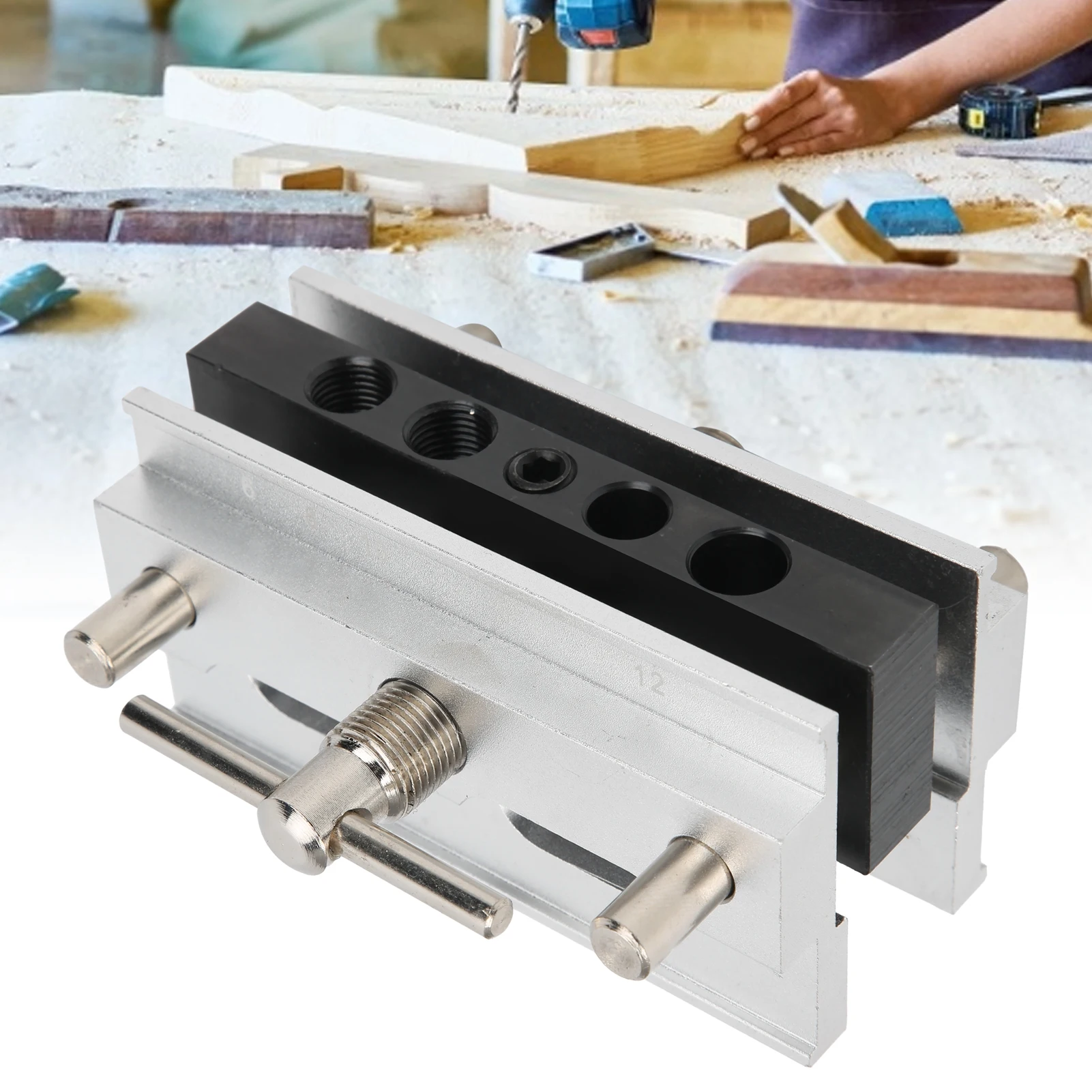 

Centering Doweling Jig Woodworking Tool Straight Hole Drilling Positioner Locator For Precise Alignment