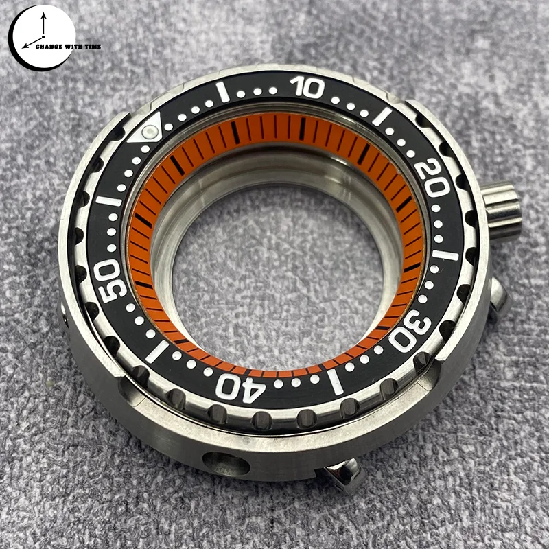 حافظة ساعة تونة سايكو ، غطاء خلفي شفاف ، حركة ، فضي ، مناسب لـ NH35 ، NH36 ، 7S ، 4R