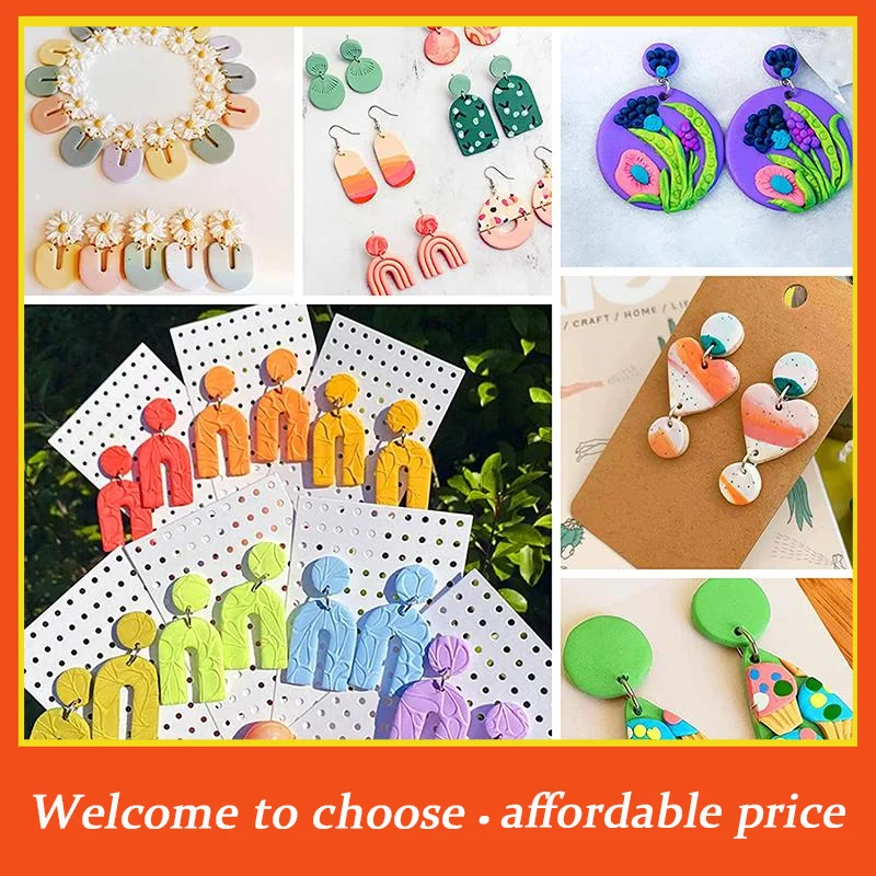 18/21/24 Pcs Polymer Clay Earring Cutters Geometric Shape Baking Moulds Handmade DIY Jewelry Making Accessories