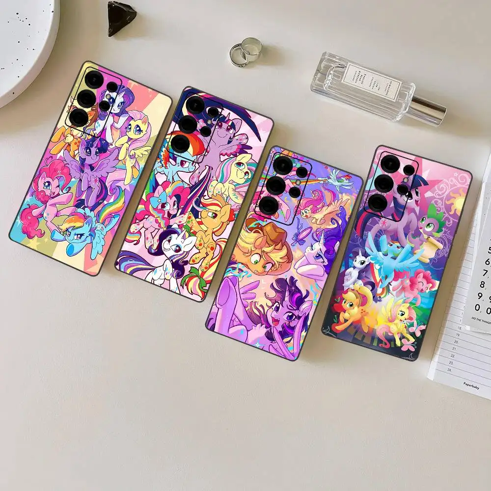 

My L-Littles P-Ponys Cartoon Phone Case For Samsung S 24 Fe 25 Ultra Plus 20 Lite 21 30 22 23 24 22 Ultra 5G Fundas