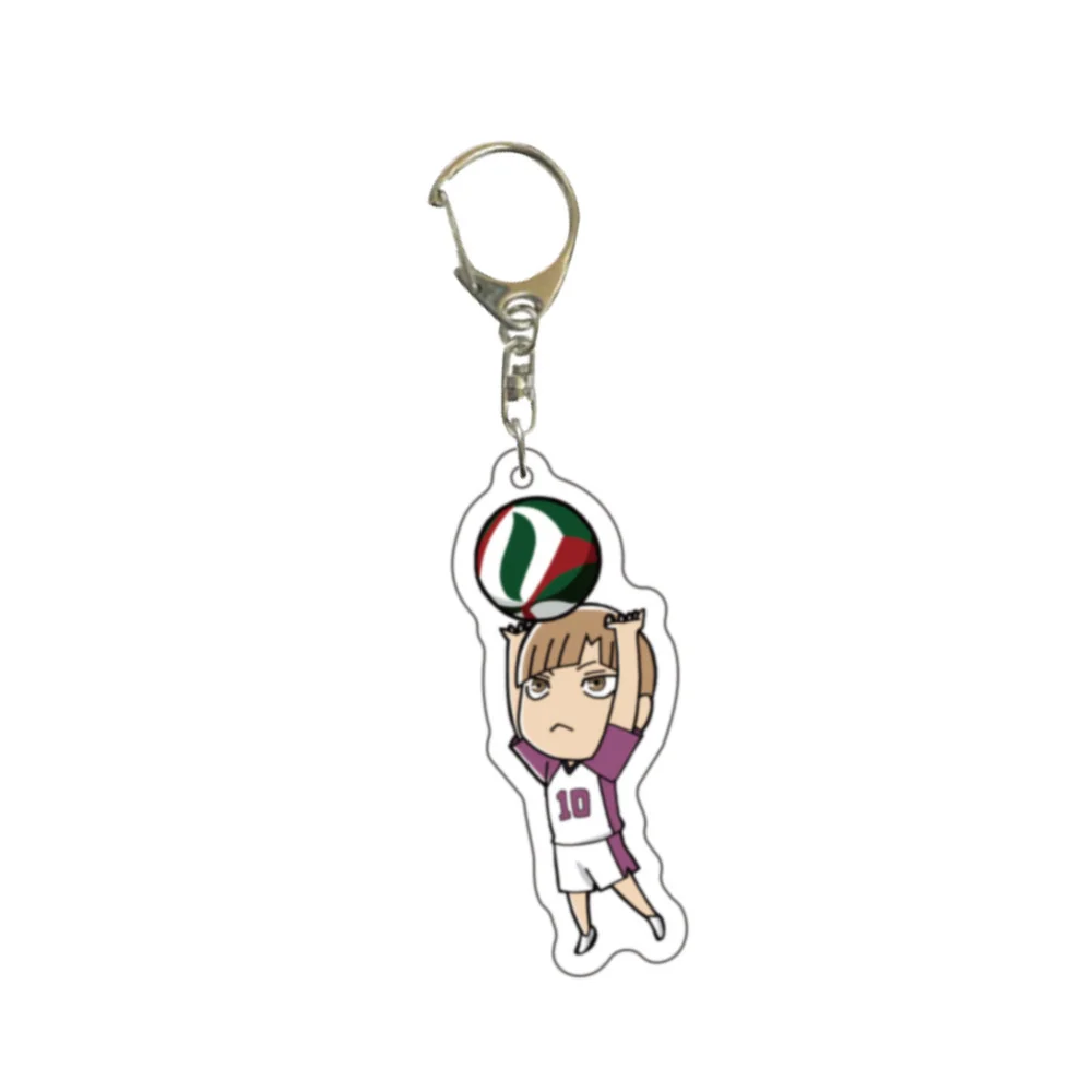 Cartoon Anime volley Boy acrilico Stand portachiavi portachiavi Race Straps portachiavi Sleutel hanger accessori ciondolo regalo