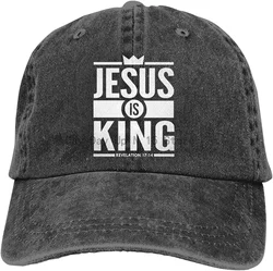 Jesus is King Christian Unisex Soft Casquette Cap Fashion Hat Vintage Adjustable Baseball Caps