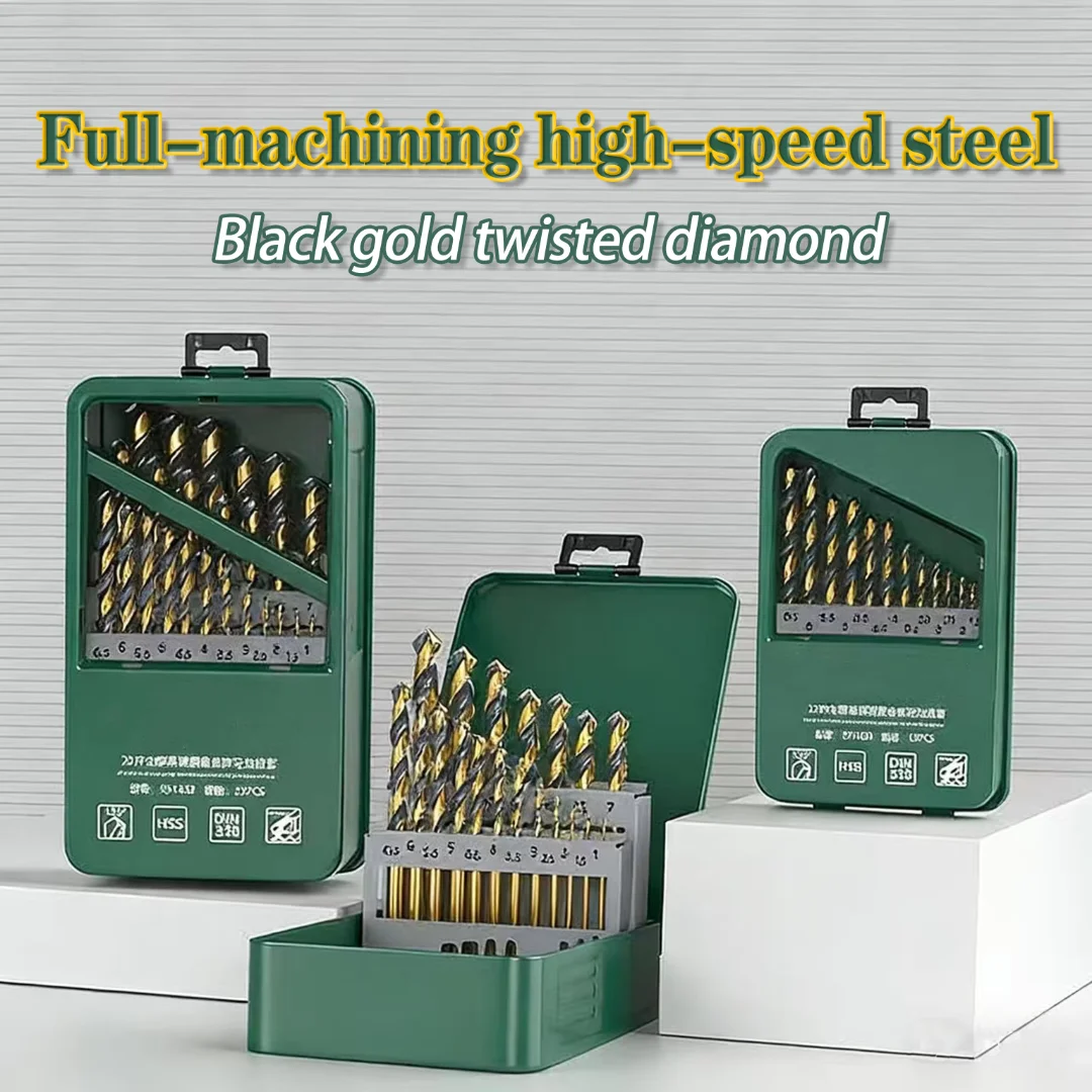 High-quality Black Gold Twist Drill Bits Suitable for Stainless Steel and Alloy Steel as Well as High-Hardness High-Speed Steel