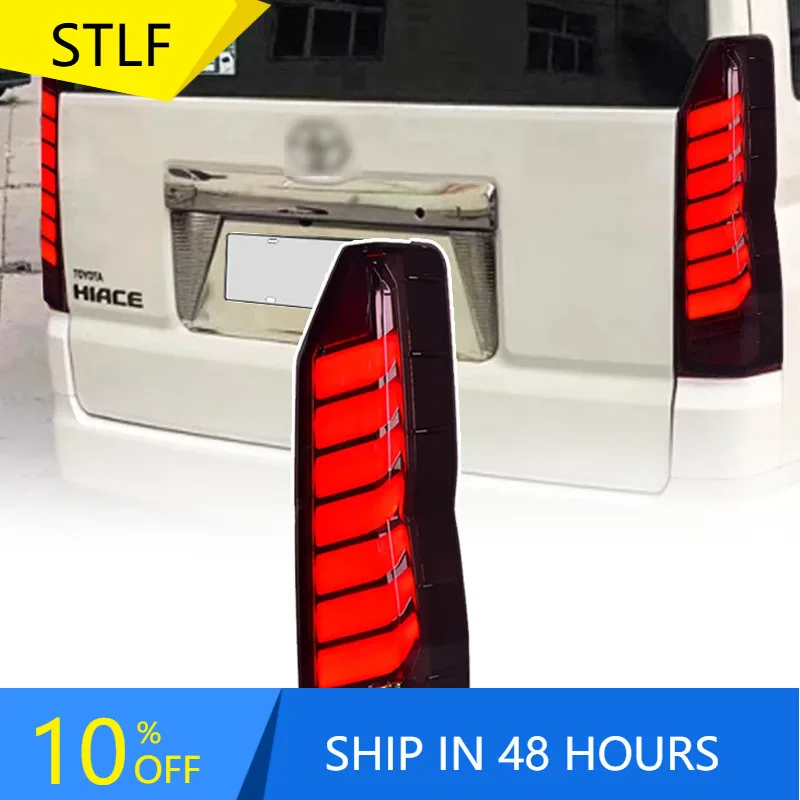 

STLFCar Lights for Toyotas Hiace LED Taillight Assembly 19-22 Models with Hiace Modified LED Dynamic Flow Turn signal Taillights