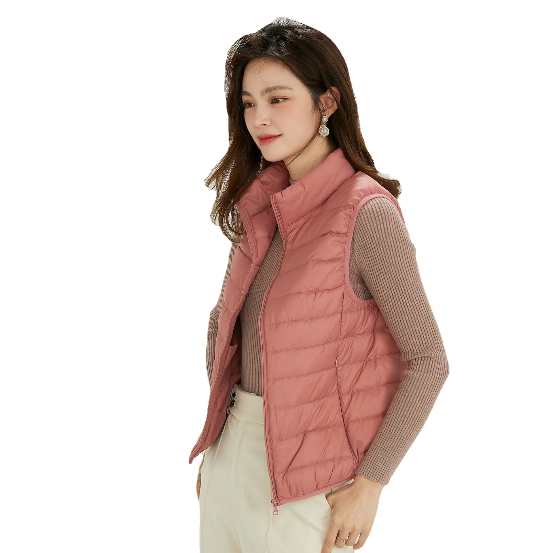 2026 Winter Autumn White Duck Down Vest New Lightweight Down Vest Women's Down Jacket Versatile Waistcoat