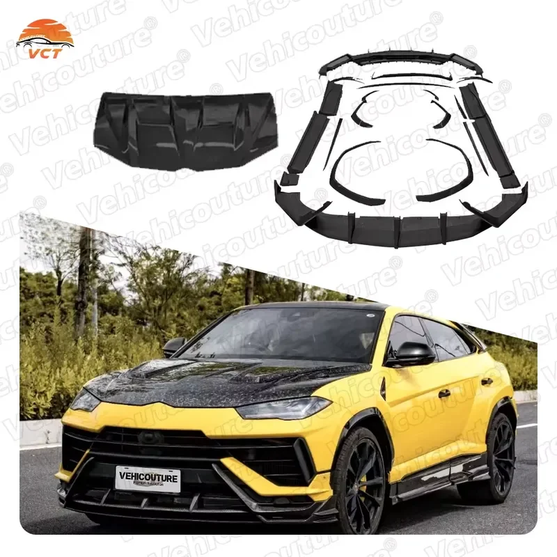 New VCT Dry Carbon Fiber Bumper Upgrade Auto Parts for URUS with 100% Fitment Self-adhesive 6-Month Warranty