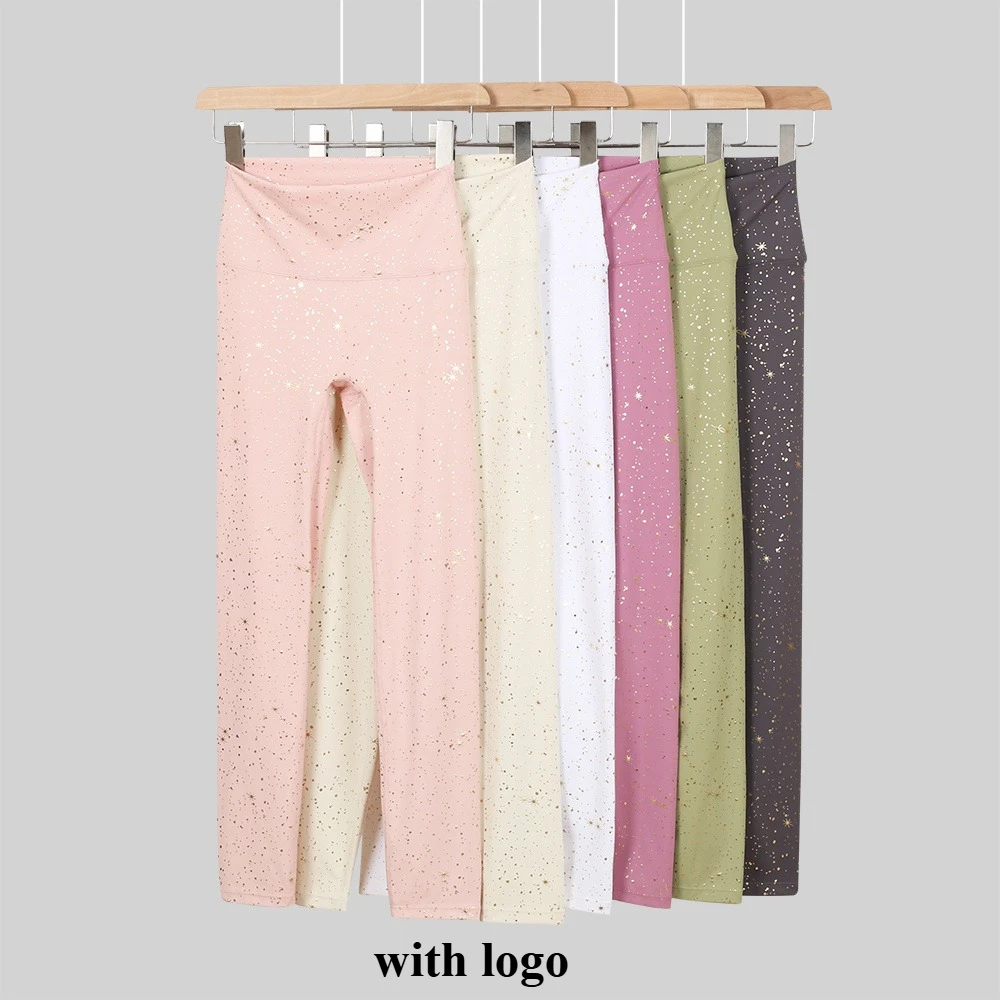 

Брюки для йоги Starry Sky Naked Feel, леггинсы с высокой талией для контроля живота, брюки для тренировок в тренажерном зале с защитой от приседаний длиной 7/9, для женщин