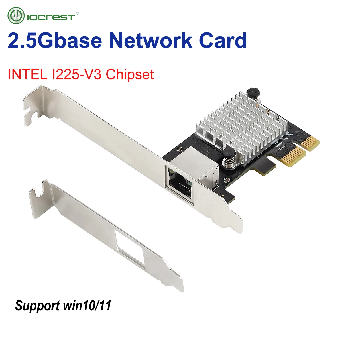 

Intel I225 Chips 100/1000M/2500M RJ45 Network adapter PCIe PCI Express 2.5g Gigabit Etherent Network Lan Card