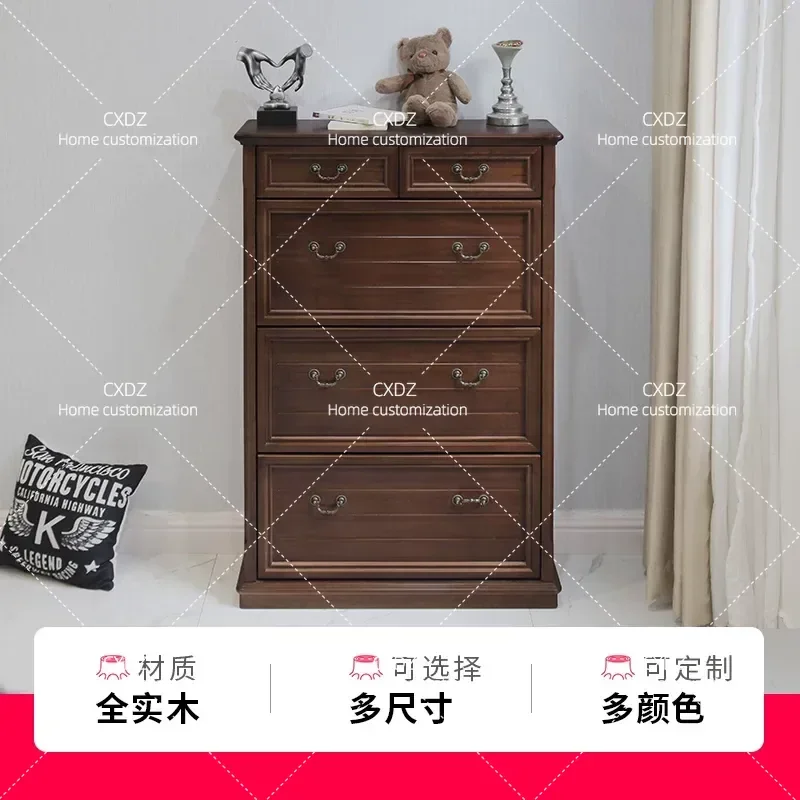 17cm Ultra Thin Shoe Cabinet 60cm 80cm 1m Solid Wood Tipping Bucket Storage for Small Apartment Entryway Door