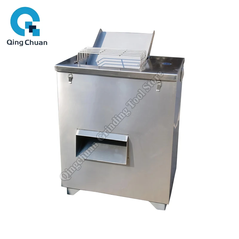 

Машина для нарезки мяса: слайсер для свежего мяса с регулируемой толщиной нарезки, оборудование для нарезки свинины, говядины, курицы, машина для нарезки мясных полосок