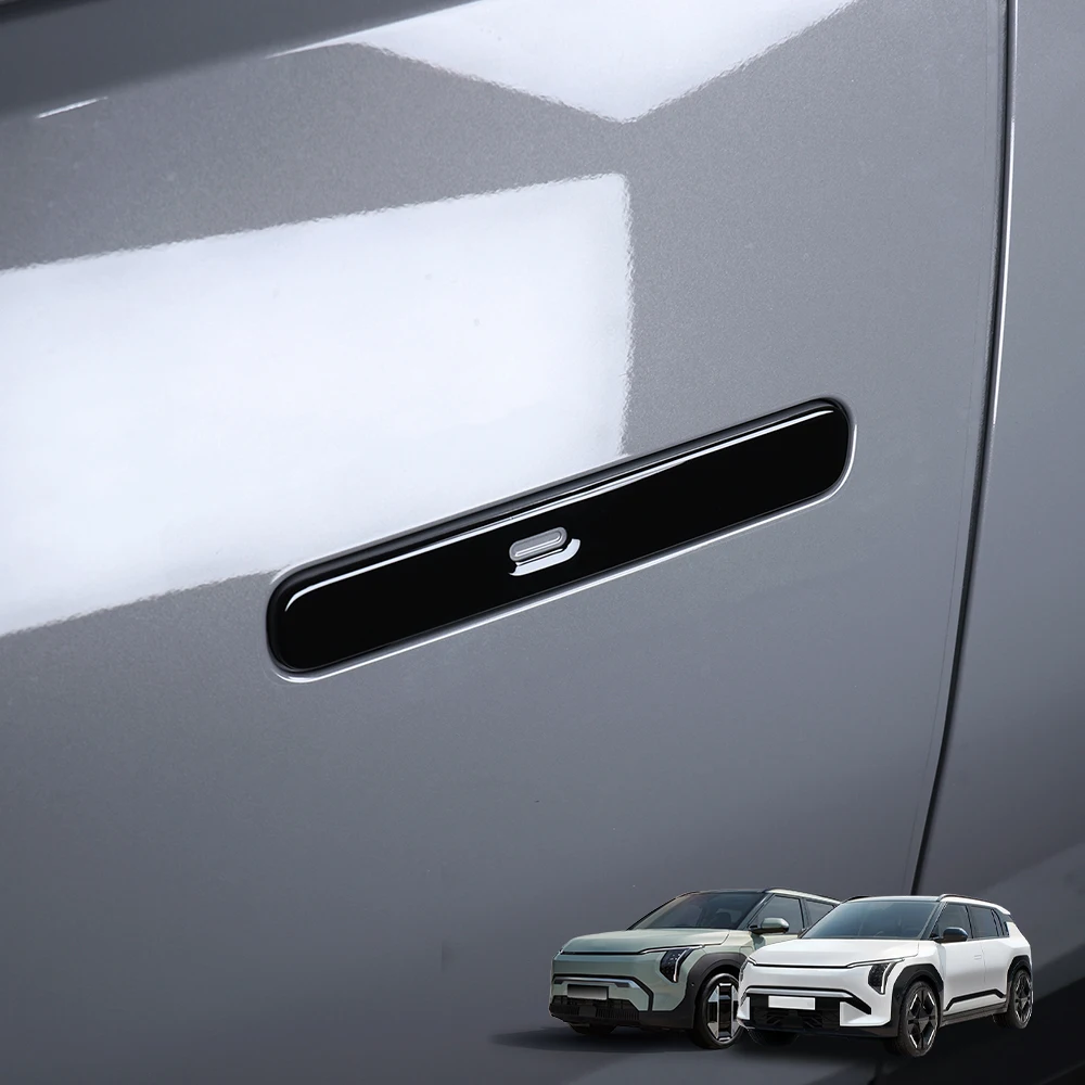 

Bright Black Exterior Door Handles Cover Trim For Kia EV3 2024 2025 Exterior Accessories LHD/RHD